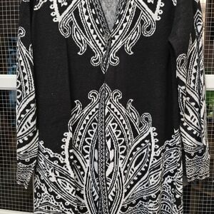 Absolutely Famous Black and White Cardigan